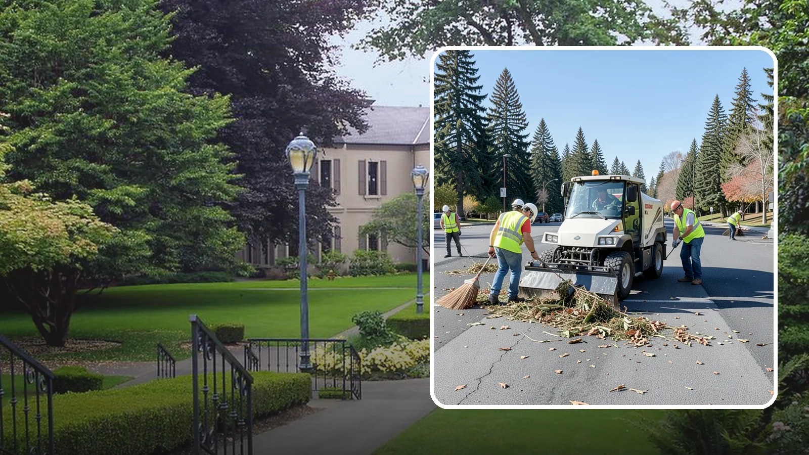 Parking Lot Sweeping in Woodinville, King County, WA - Scheduled sweeping of municipal parking lots and structures to control litter and debris.