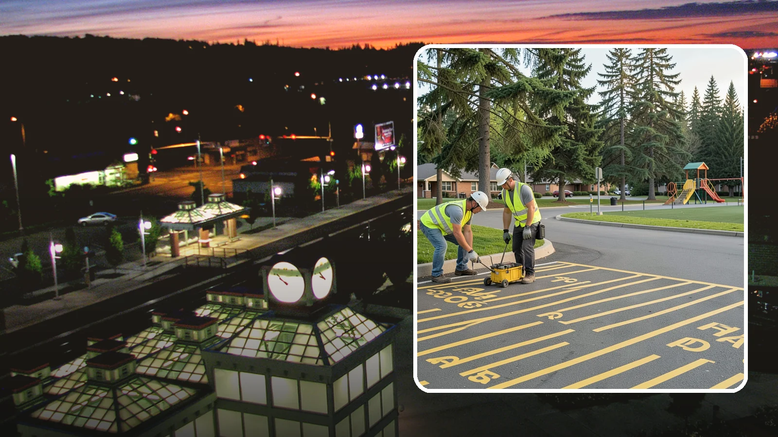 Parking Stall Numbering in Auburn, King County, WA - Layout and marking of numbered and designated parking stalls, including ADA-compliant accessible spaces.