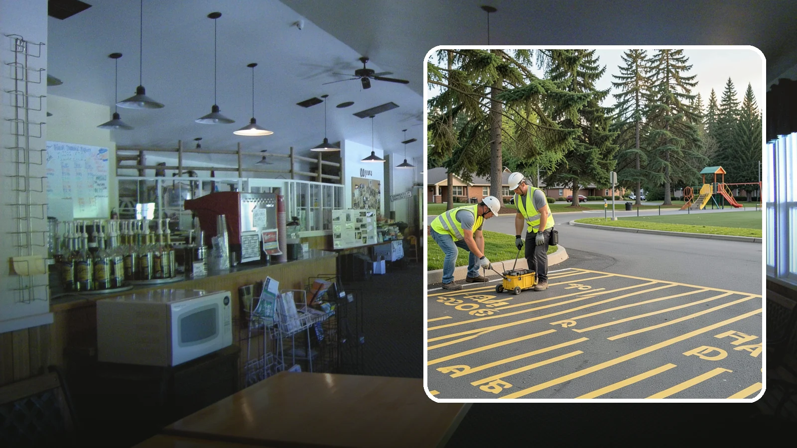 Parking Stall Numbering in Black Diamond, King County, WA - Layout and marking of numbered and designated parking stalls, including ADA-compliant accessible spaces.