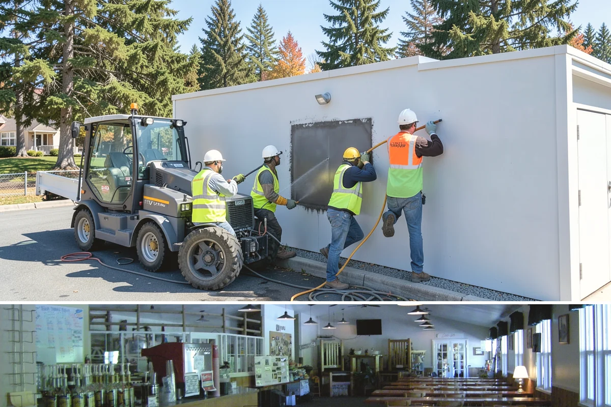 Parking Stall Numbering in Black Diamond, King County, WA - Striping and stenciling are scheduled in dry weather, making late spring through early fall the most dependable window.
