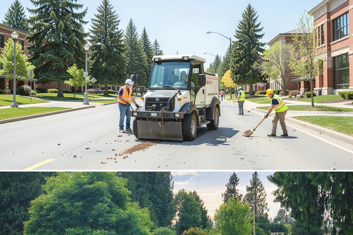 Parking Stall Numbering in Bonney Lake, Pierce County, WA - Striping and stenciling are scheduled in dry weather, making late spring through early fall the most dependable window.