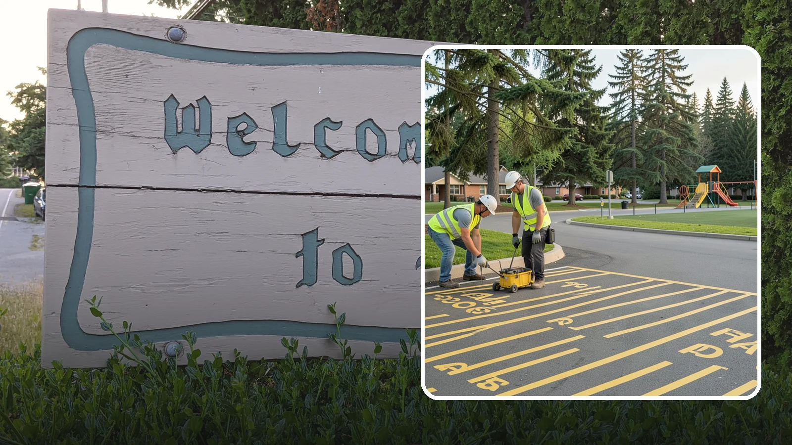 Parking Stall Numbering in Brier, Snohomish County, WA - Layout and marking of numbered and designated parking stalls, including ADA-compliant accessible spaces.