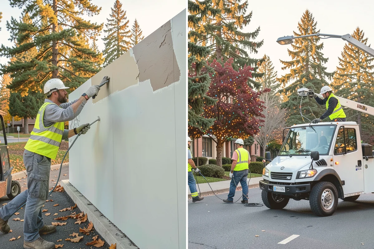 Parking Stall Numbering in Brier, Snohomish County, WA - Measure the lot and plan stall and aisle dimensions