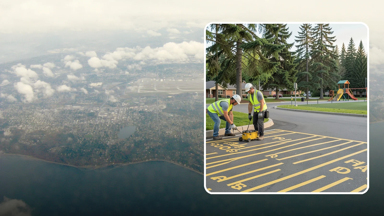 Parking Stall Numbering in Burien, King County, WA - Layout and marking of numbered and designated parking stalls, including ADA-compliant accessible spaces.