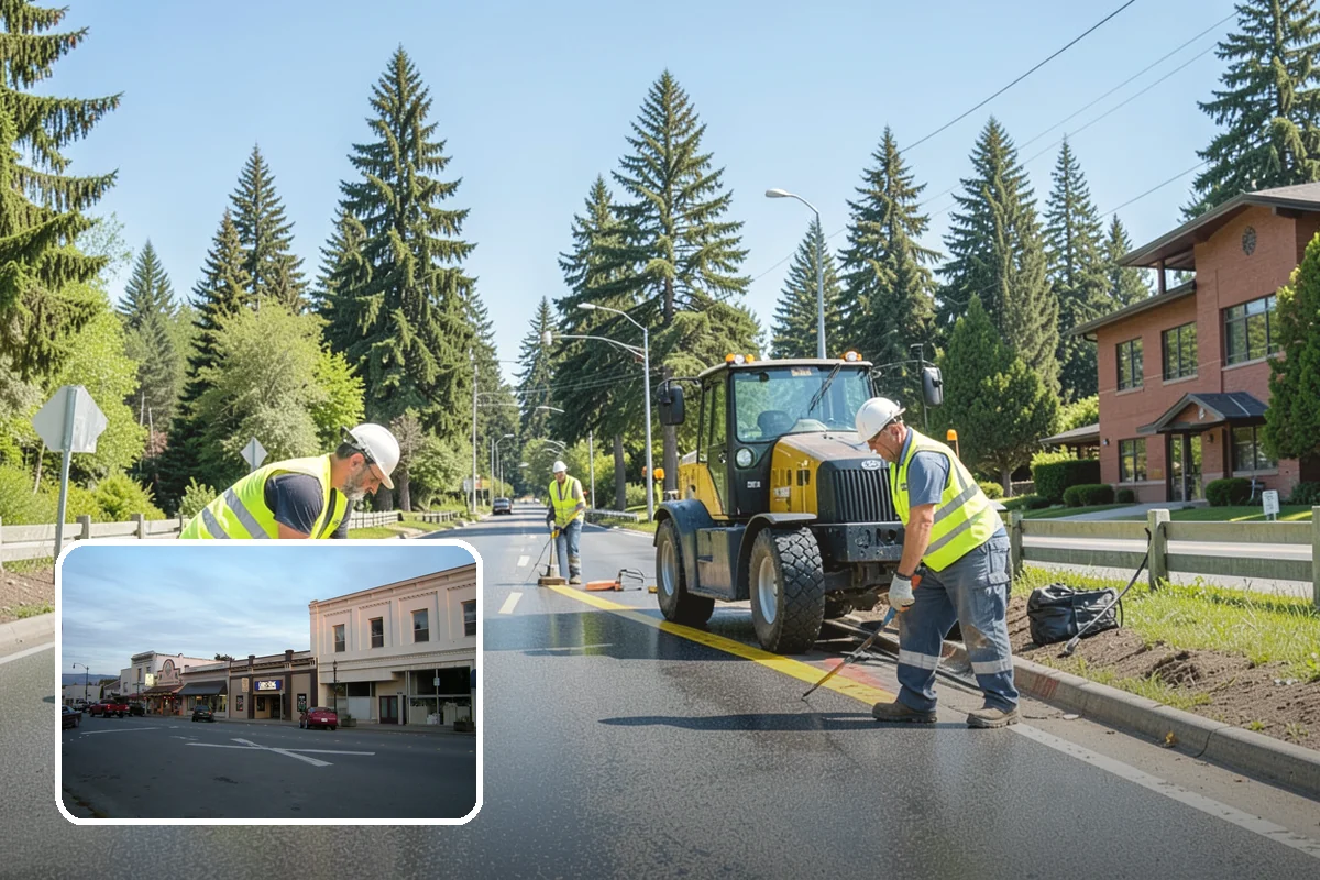 Parking Stall Numbering in Burlington, Skagit County, WA - Maximizes usable capacity through efficient stall layout
