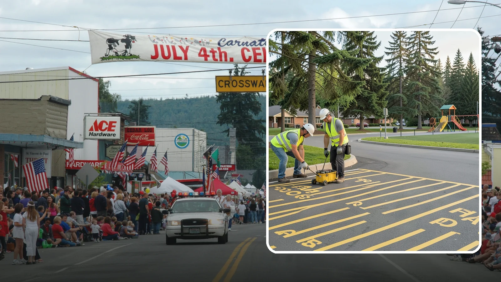 Parking Stall Numbering in Carnation, King County, WA - Layout and marking of numbered and designated parking stalls, including ADA-compliant accessible spaces.