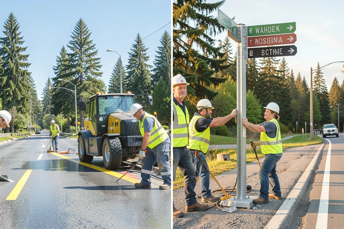 Parking Stall Numbering in Duvall, King County, WA - Measure the lot and plan stall and aisle dimensions