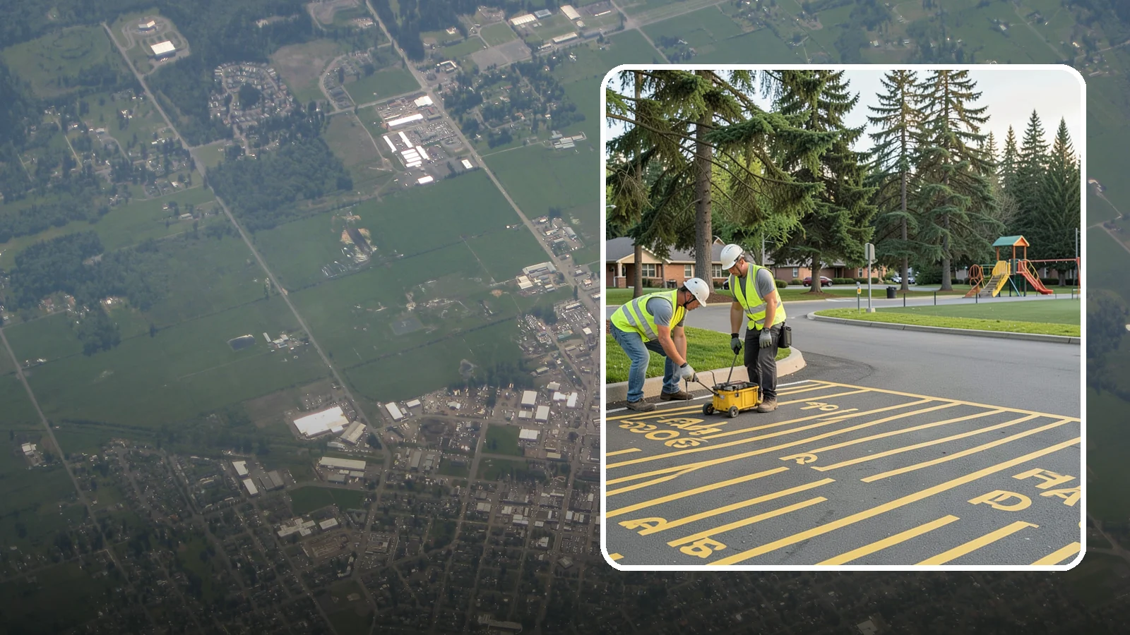 Parking Stall Numbering in Enumclaw, King County, WA - Layout and marking of numbered and designated parking stalls, including ADA-compliant accessible spaces.