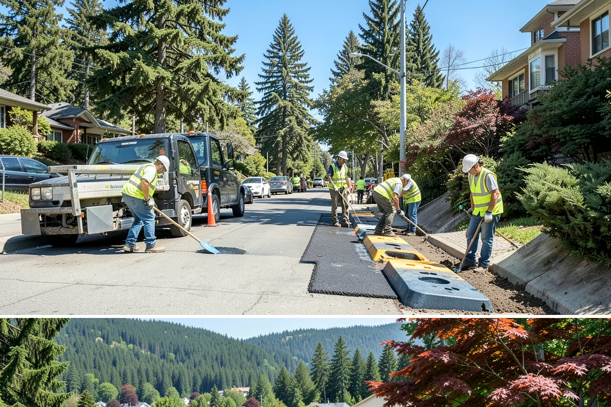 Parking Stall Numbering in Index, Snohomish County, WA - Striping and stenciling are scheduled in dry weather, making late spring through early fall the most dependable window.