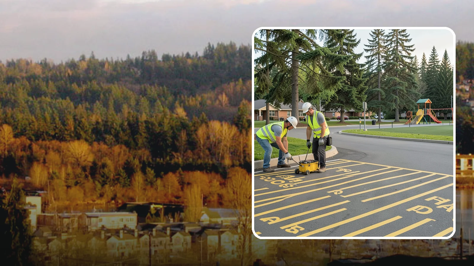 Parking Stall Numbering in Kenmore, King County, WA - Layout and marking of numbered and designated parking stalls, including ADA-compliant accessible spaces.