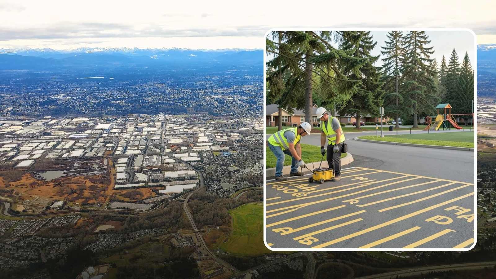 Parking Stall Numbering in Kent, King County, WA - Layout and marking of numbered and designated parking stalls, including ADA-compliant accessible spaces.