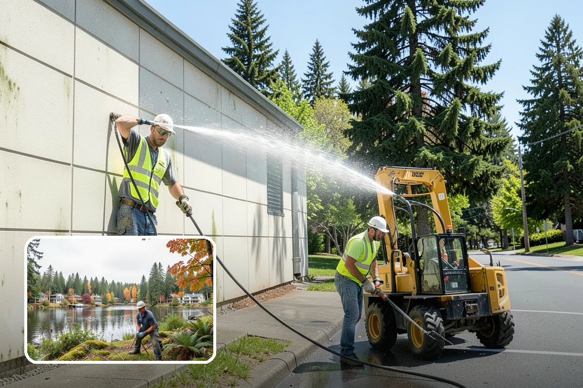 Parking Stall Numbering in La Conner, Skagit County, WA - Maximizes usable capacity through efficient stall layout