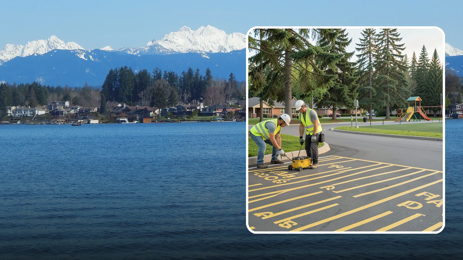 Parking Stall Numbering in Lake Stevens, Snohomish County, WA - Layout and marking of numbered and designated parking stalls, including ADA-compliant accessible spaces.