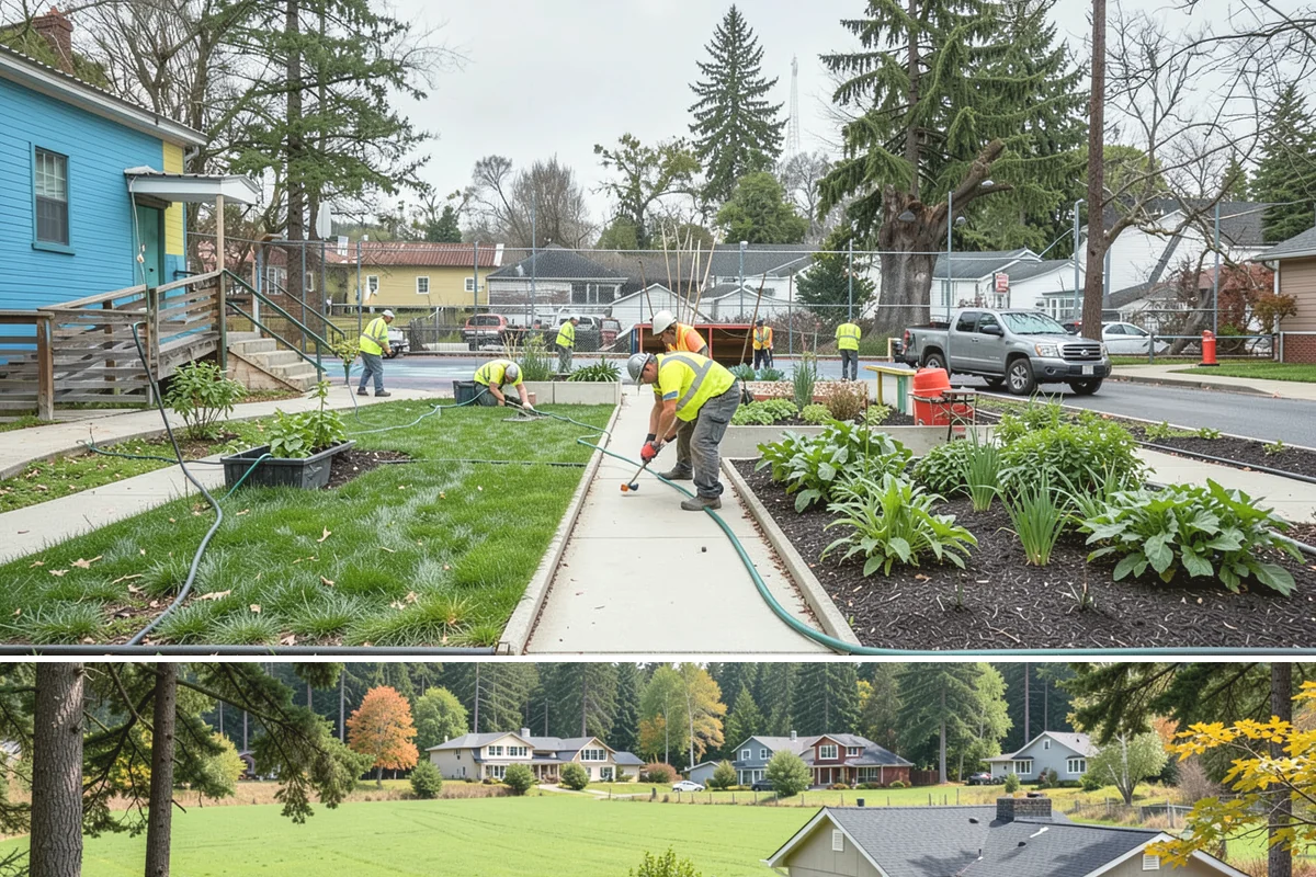 Parking Stall Numbering in Lyman, Skagit County, WA - Striping and stenciling are scheduled in dry weather, making late spring through early fall the most dependable window.