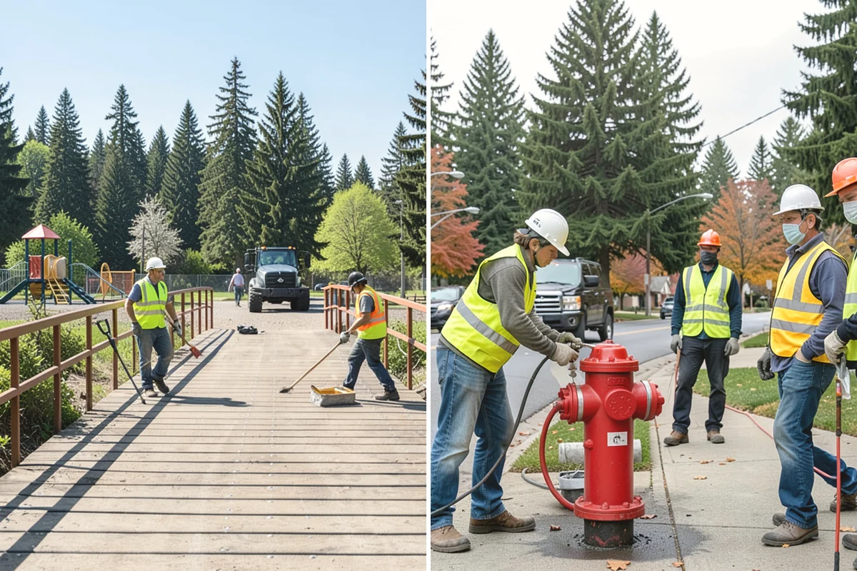 Parking Stall Numbering in Monroe, Snohomish County, WA - Measure the lot and plan stall and aisle dimensions