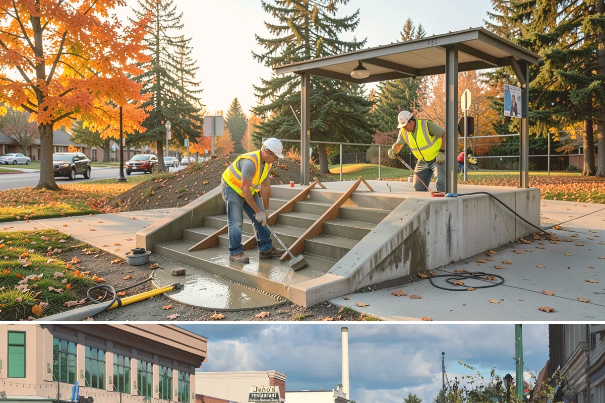 Parking Stall Numbering in Monroe, Snohomish County, WA - Striping and stenciling are scheduled in dry weather, making late spring through early fall the most dependable window.