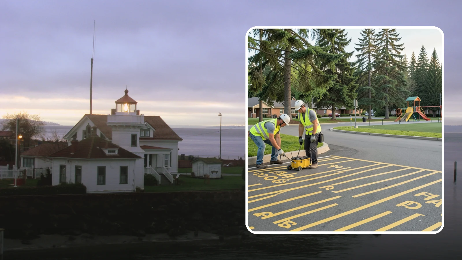 Parking Stall Numbering in Mukilteo, Snohomish County, WA - Layout and marking of numbered and designated parking stalls, including ADA-compliant accessible spaces.