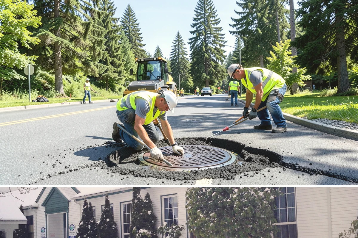 Parking Stall Numbering in Pacific, King County, WA - Striping and stenciling are scheduled in dry weather, making late spring through early fall the most dependable window.