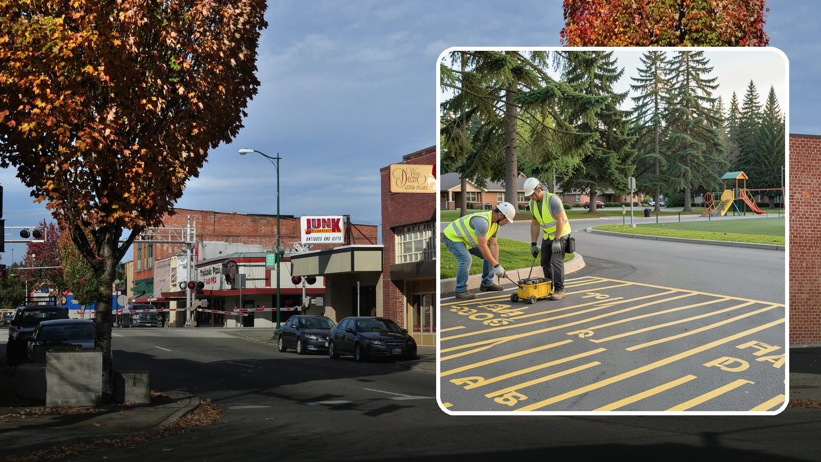 Parking Stall Numbering in Puyallup, Pierce County, WA - Layout and marking of numbered and designated parking stalls, including ADA-compliant accessible spaces.
