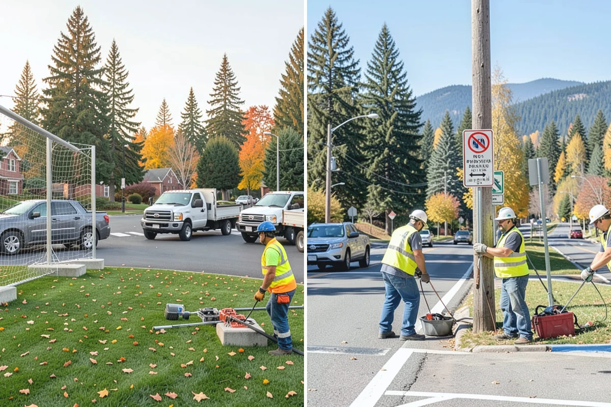 Parking Stall Numbering in Redmond, King County, WA - Measure the lot and plan stall and aisle dimensions