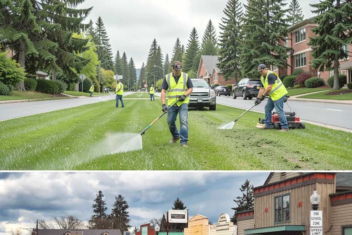 Parking Stall Numbering in Roy, Pierce County, WA - Striping and stenciling are scheduled in dry weather, making late spring through early fall the most dependable window.
