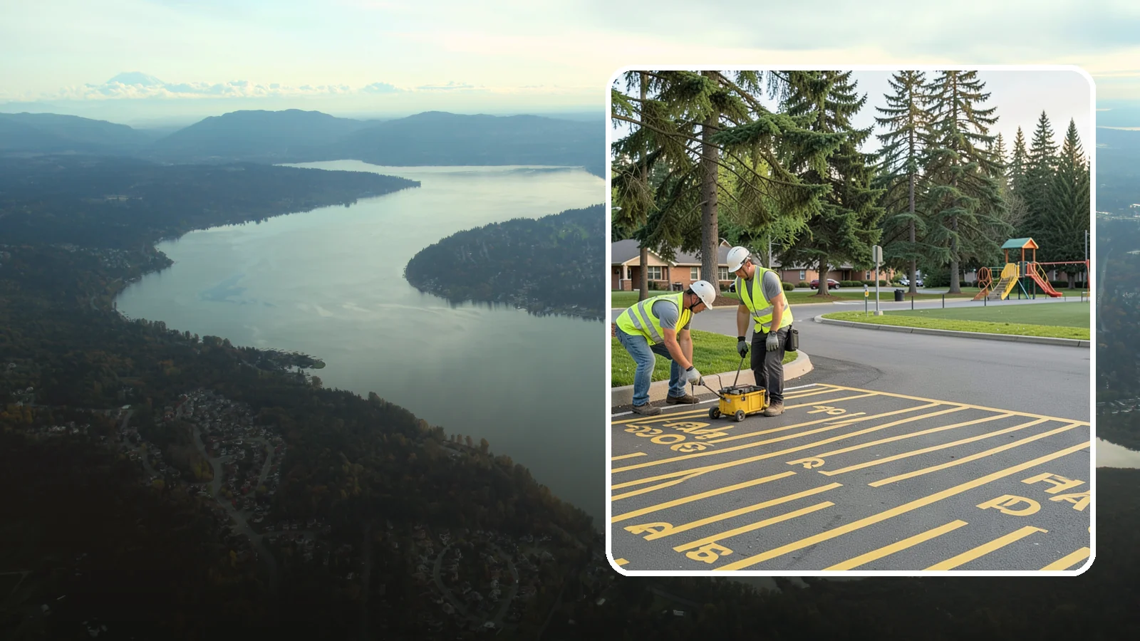 Parking Stall Numbering in Sammamish, King County, WA - Layout and marking of numbered and designated parking stalls, including ADA-compliant accessible spaces.