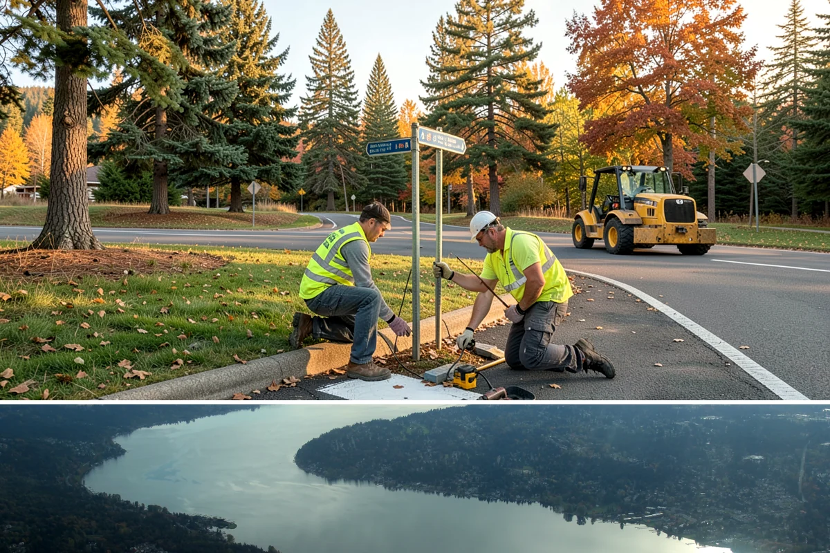 Parking Stall Numbering in Sammamish, King County, WA - Striping and stenciling are scheduled in dry weather, making late spring through early fall the most dependable window.