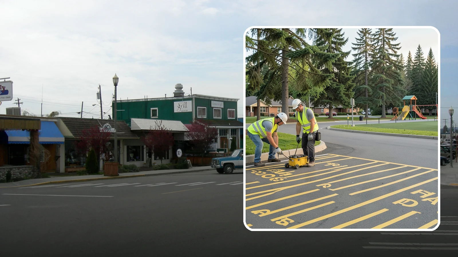 Parking Stall Numbering in Stanwood, Snohomish County, WA - Layout and marking of numbered and designated parking stalls, including ADA-compliant accessible spaces.