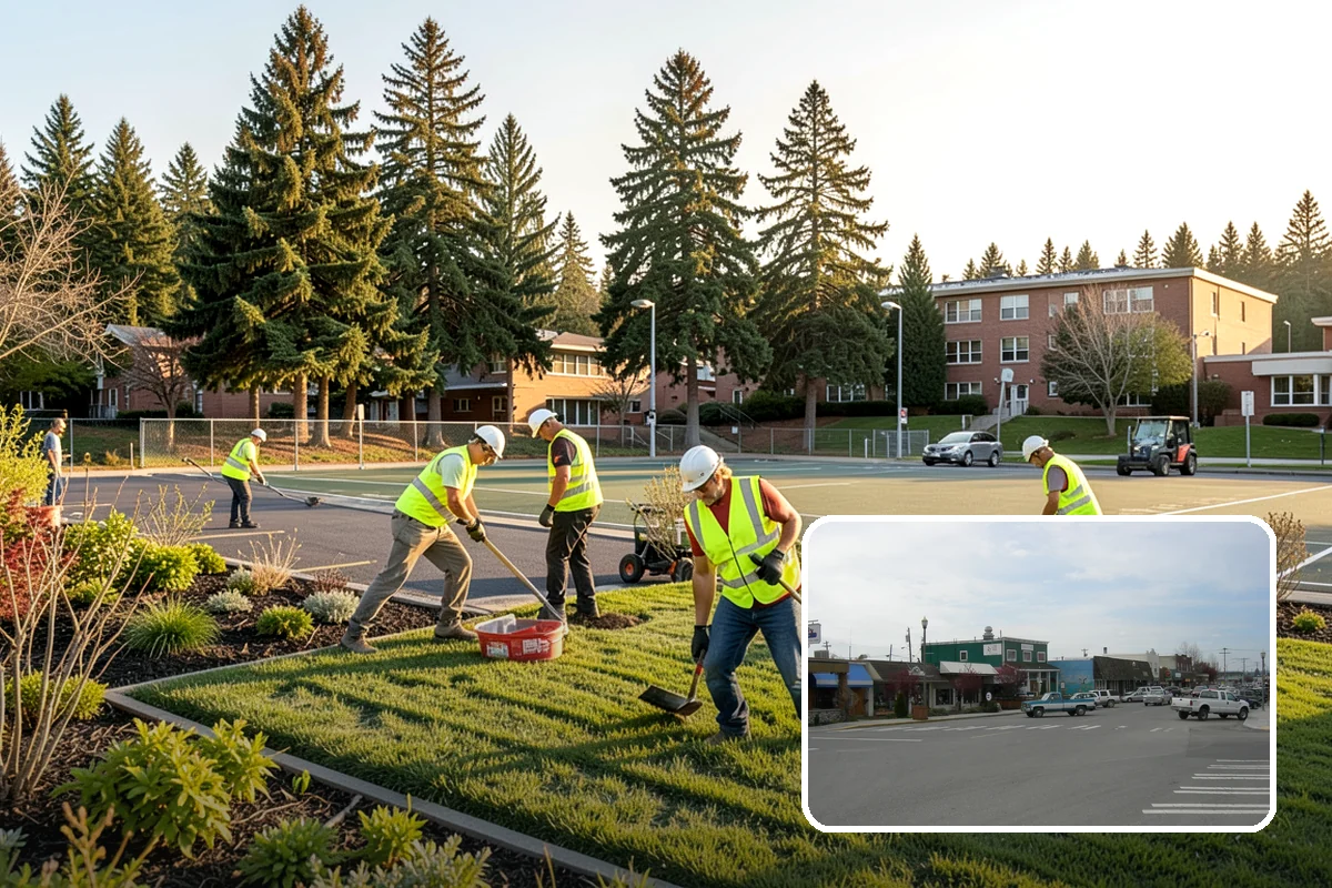 Parking Stall Numbering in Stanwood, Snohomish County, WA - Maximizes usable capacity through efficient stall layout