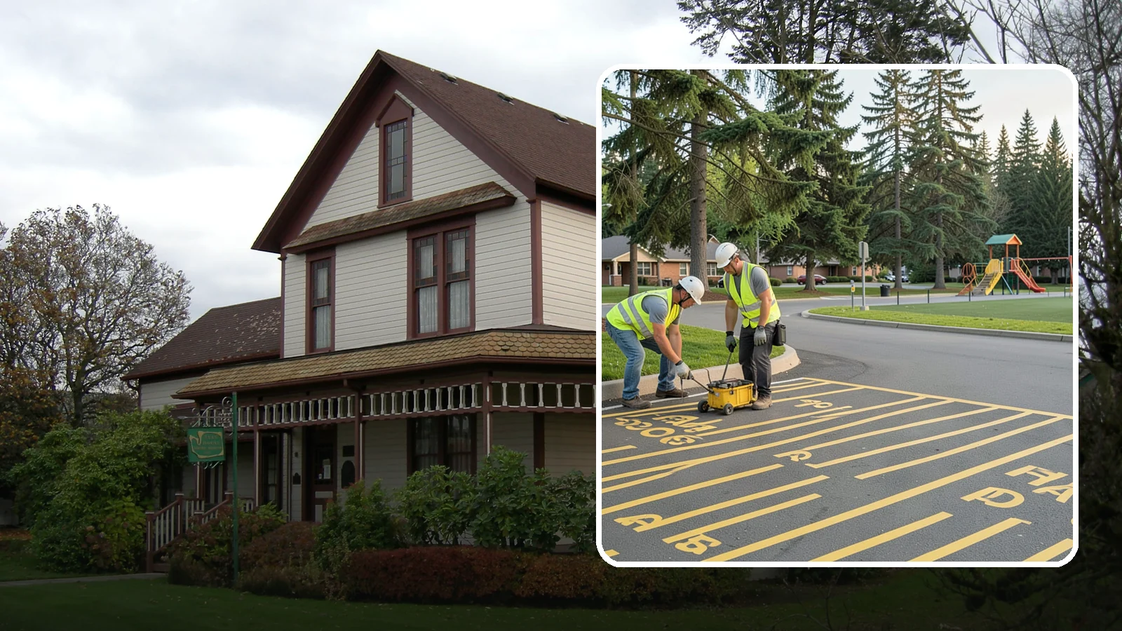 Parking Stall Numbering in Sumner, Pierce County, WA - Layout and marking of numbered and designated parking stalls, including ADA-compliant accessible spaces.