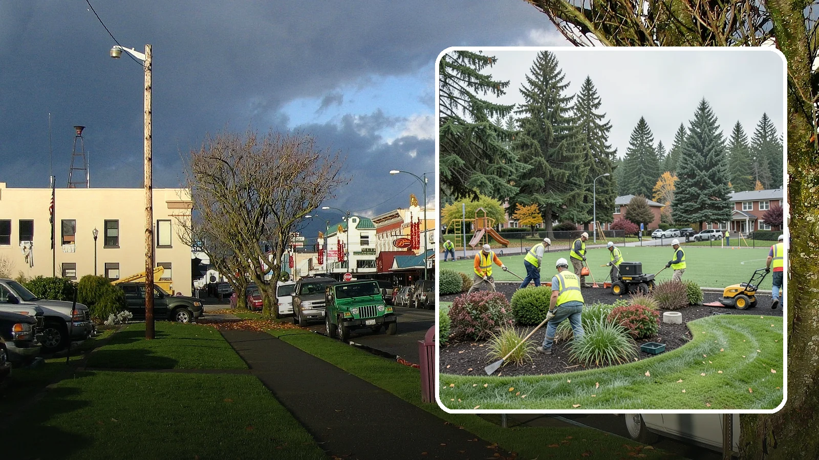 Parks Department Grounds Maintenance in Arlington, Snohomish County, WA - Contract grounds maintenance supporting Western Washington parks departments across neighborhood parks and regional greenspaces.