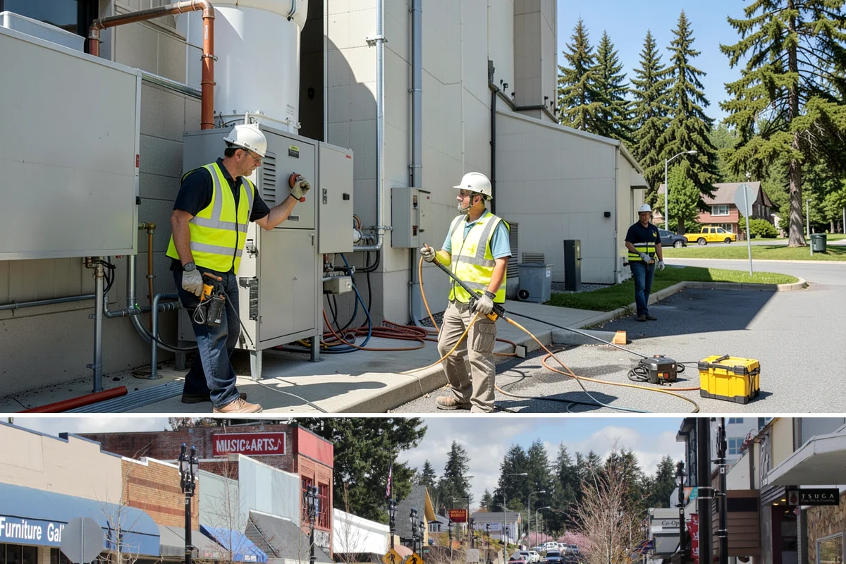 Parks Department Grounds Maintenance in Bothell, King County, WA - Peak demand spans Memorial Day through Labor Day when park usage and mowing frequency are highest.