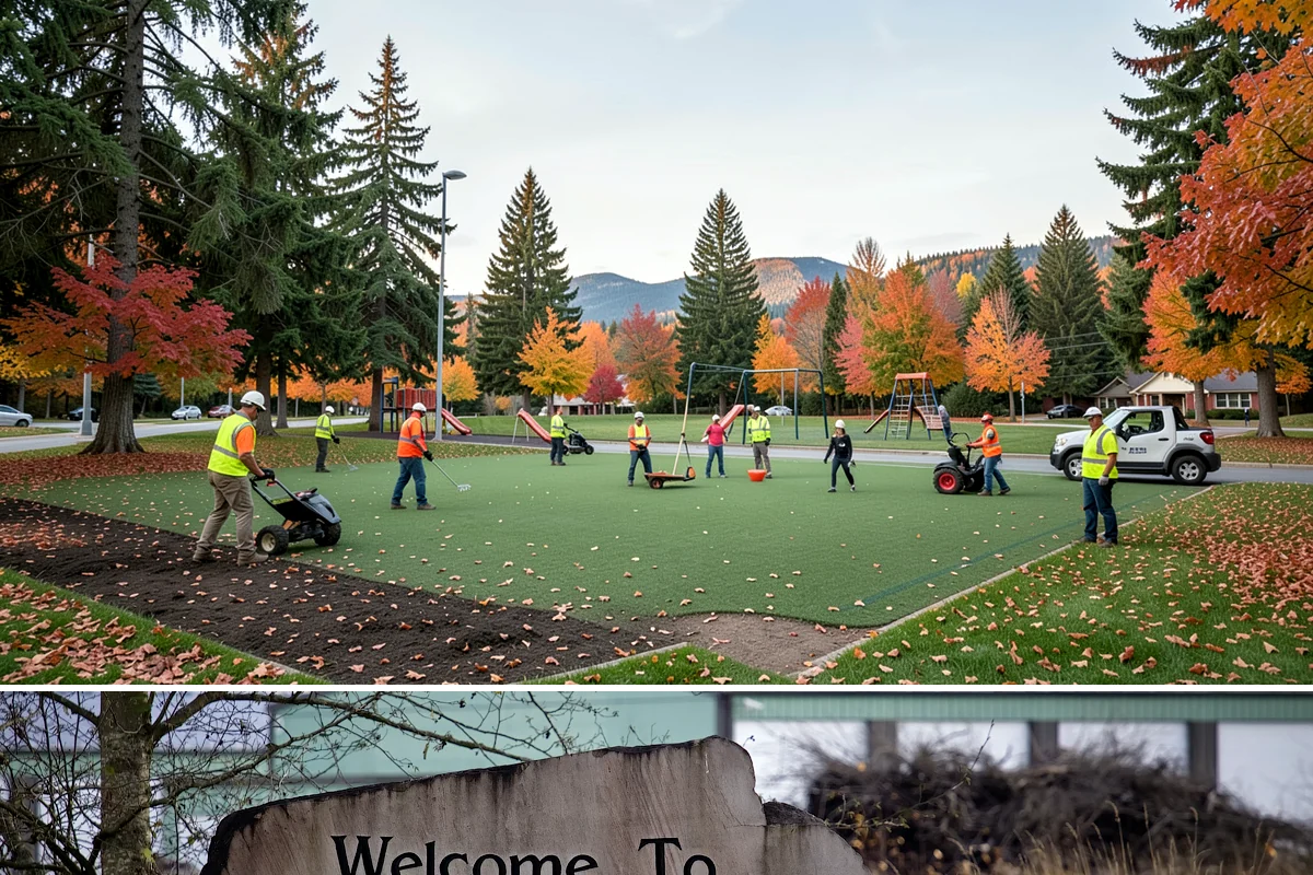 Parks Department Grounds Maintenance in Buckley, Pierce County, WA - Peak demand spans Memorial Day through Labor Day when park usage and mowing frequency are highest.