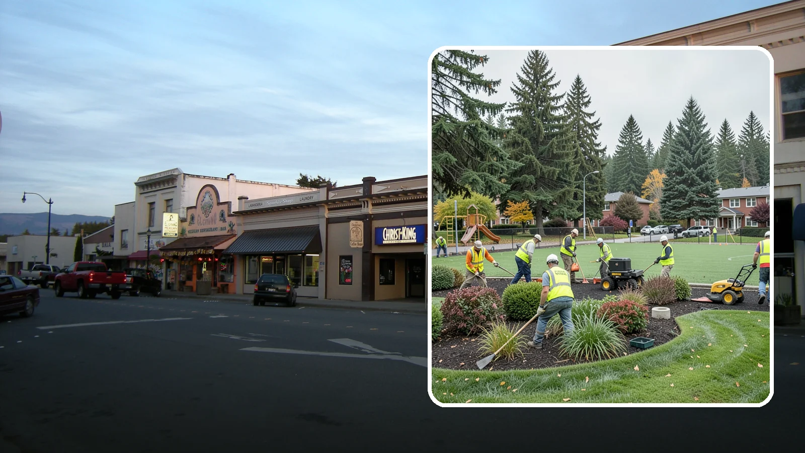 Parks Department Grounds Maintenance in Burlington, Skagit County, WA - Contract grounds maintenance supporting Western Washington parks departments across neighborhood parks and regional greenspaces.