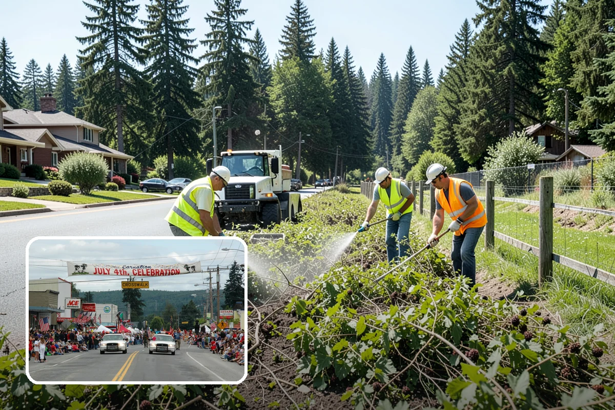 Parks Department Grounds Maintenance in Carnation, King County, WA - Extends department capacity without new headcount
