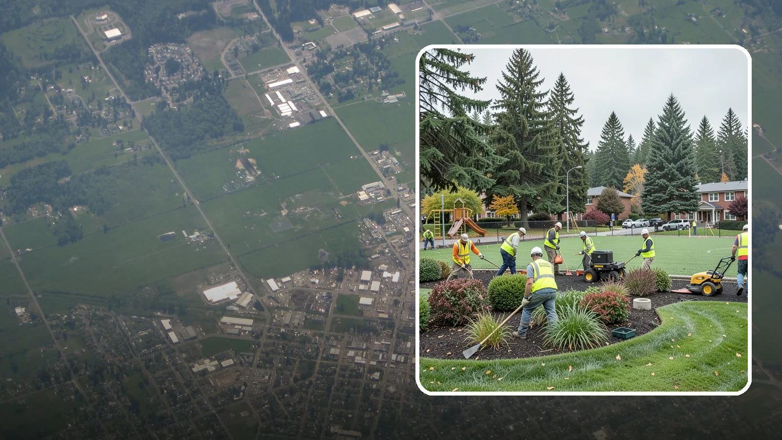 Parks Department Grounds Maintenance in Enumclaw, King County, WA - Contract grounds maintenance supporting Western Washington parks departments across neighborhood parks and regional greenspaces.