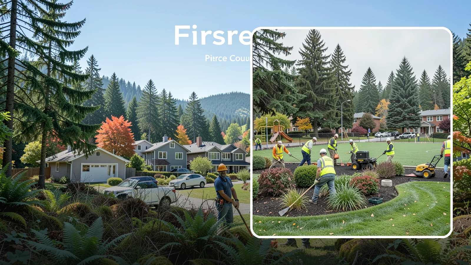 Parks Department Grounds Maintenance in Fircrest, Pierce County, WA - Contract grounds maintenance supporting Western Washington parks departments across neighborhood parks and regional greenspaces.