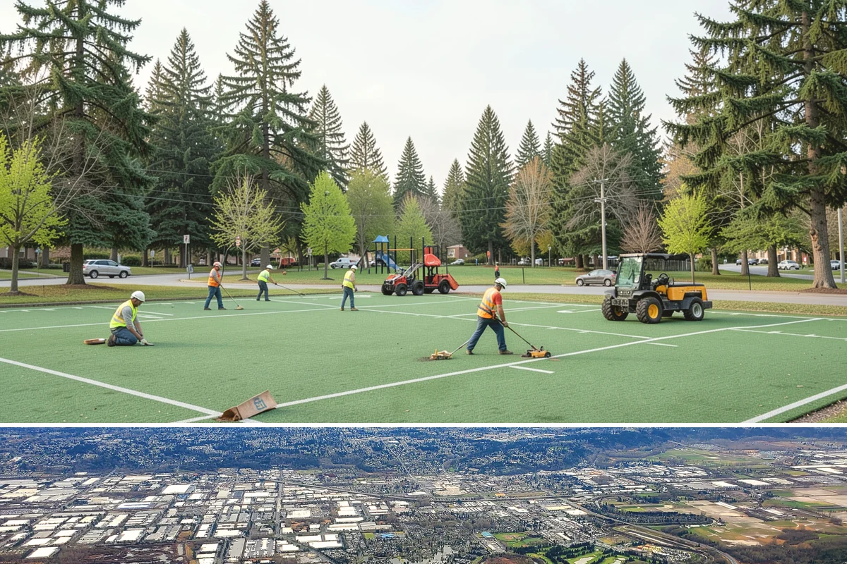 Parks Department Grounds Maintenance in Kent, King County, WA - Peak demand spans Memorial Day through Labor Day when park usage and mowing frequency are highest.