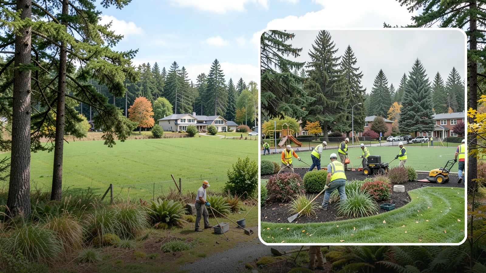 Parks Department Grounds Maintenance in Lyman, Skagit County, WA - Contract grounds maintenance supporting Western Washington parks departments across neighborhood parks and regional greenspaces.