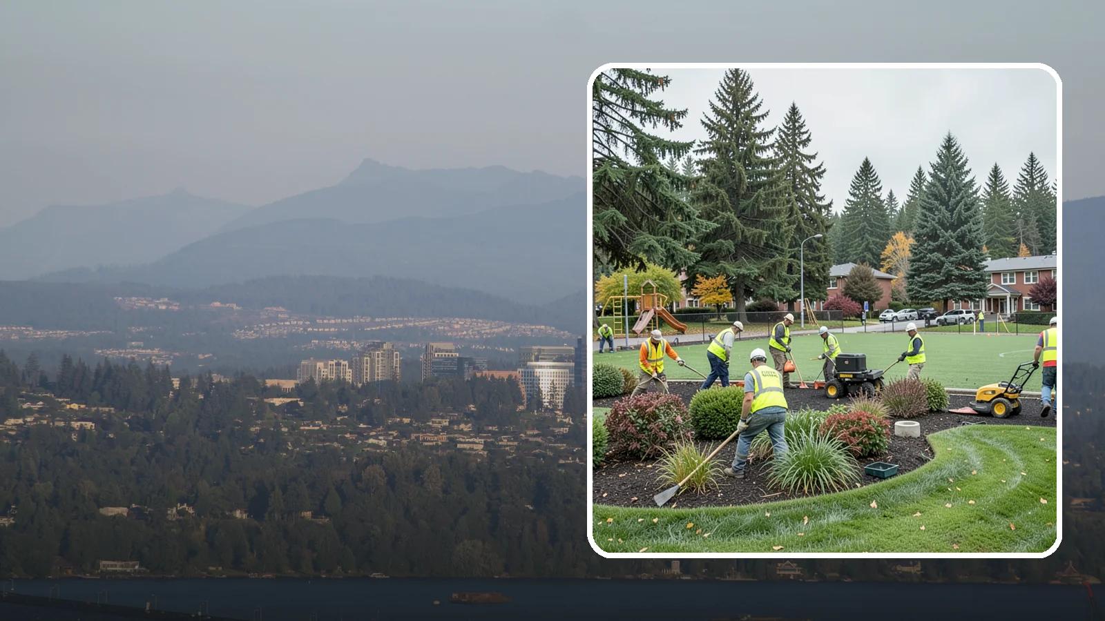 Parks Department Grounds Maintenance in Medina, King County, WA - Contract grounds maintenance supporting Western Washington parks departments across neighborhood parks and regional greenspaces.