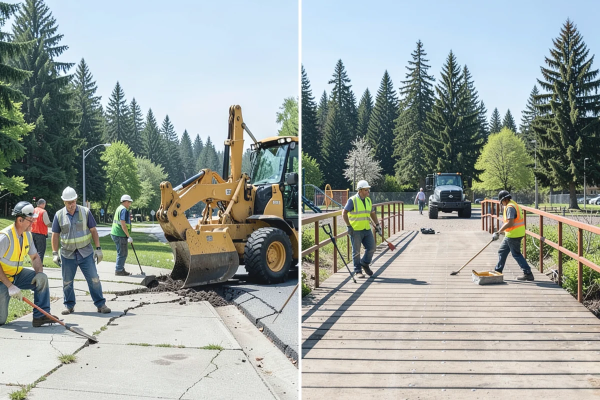 Parks Department Grounds Maintenance in Medina, King County, WA - Align with the parks director on maintenance standards and priority sites