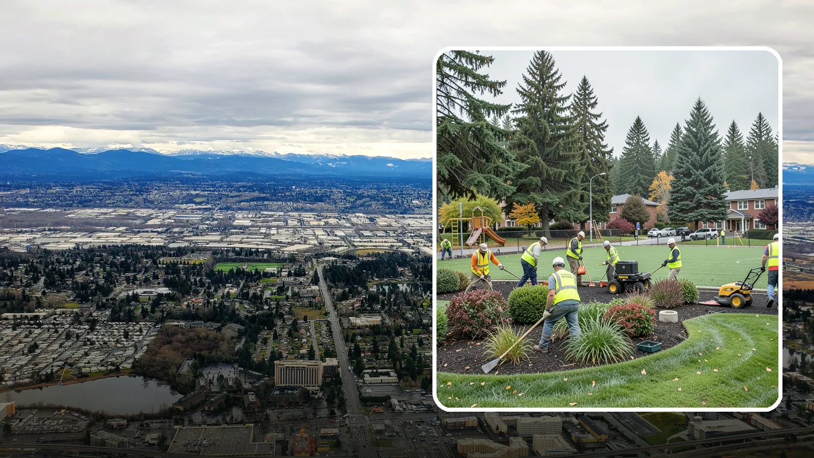 Parks Department Grounds Maintenance in SeaTac, King County, WA - Contract grounds maintenance supporting Western Washington parks departments across neighborhood parks and regional greenspaces.