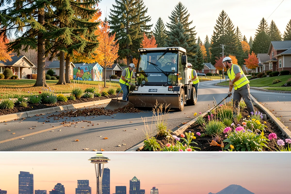 Parks Department Grounds Maintenance in Seattle, King County, WA - Peak demand spans Memorial Day through Labor Day when park usage and mowing frequency are highest.