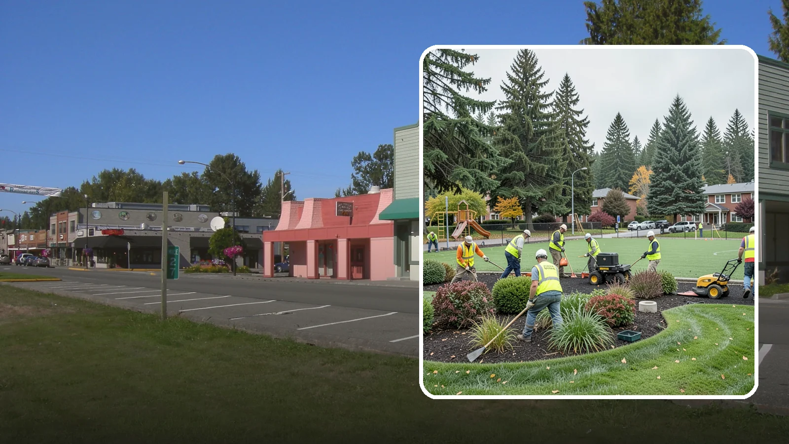 Parks Department Grounds Maintenance in Snoqualmie, King County, WA - Contract grounds maintenance supporting Western Washington parks departments across neighborhood parks and regional greenspaces.