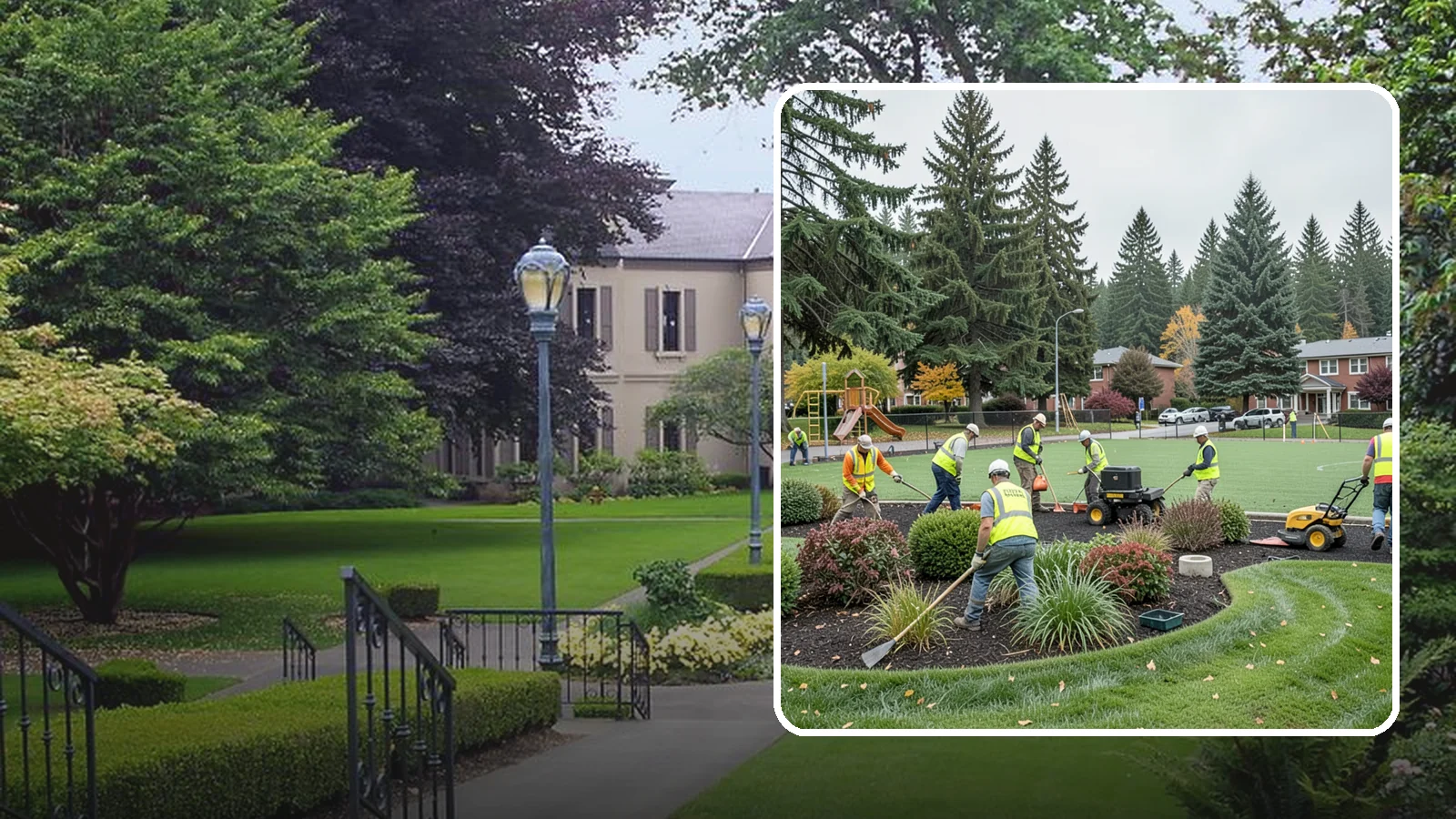 Parks Department Grounds Maintenance in Woodinville, King County, WA - Contract grounds maintenance supporting Western Washington parks departments across neighborhood parks and regional greenspaces.