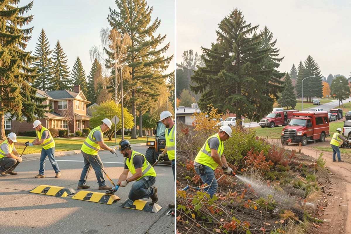 Path Lighting in Algona, King County, WA - Assess route lighting levels, spacing, and fixture condition