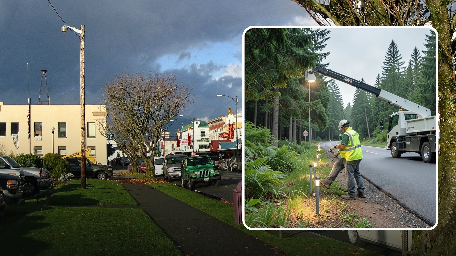 Path Lighting in Arlington, Snohomish County, WA - Installation and maintenance of walkway and trail lighting to keep public paths safe after dark.