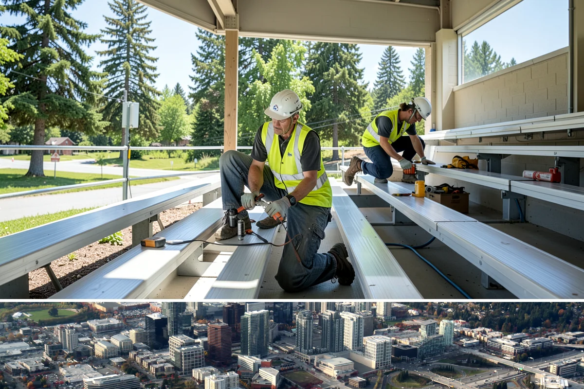 Path Lighting in Bellevue, King County, WA - New installs favor dry summer conditions, while maintenance and repairs continue through the darker fall and winter.