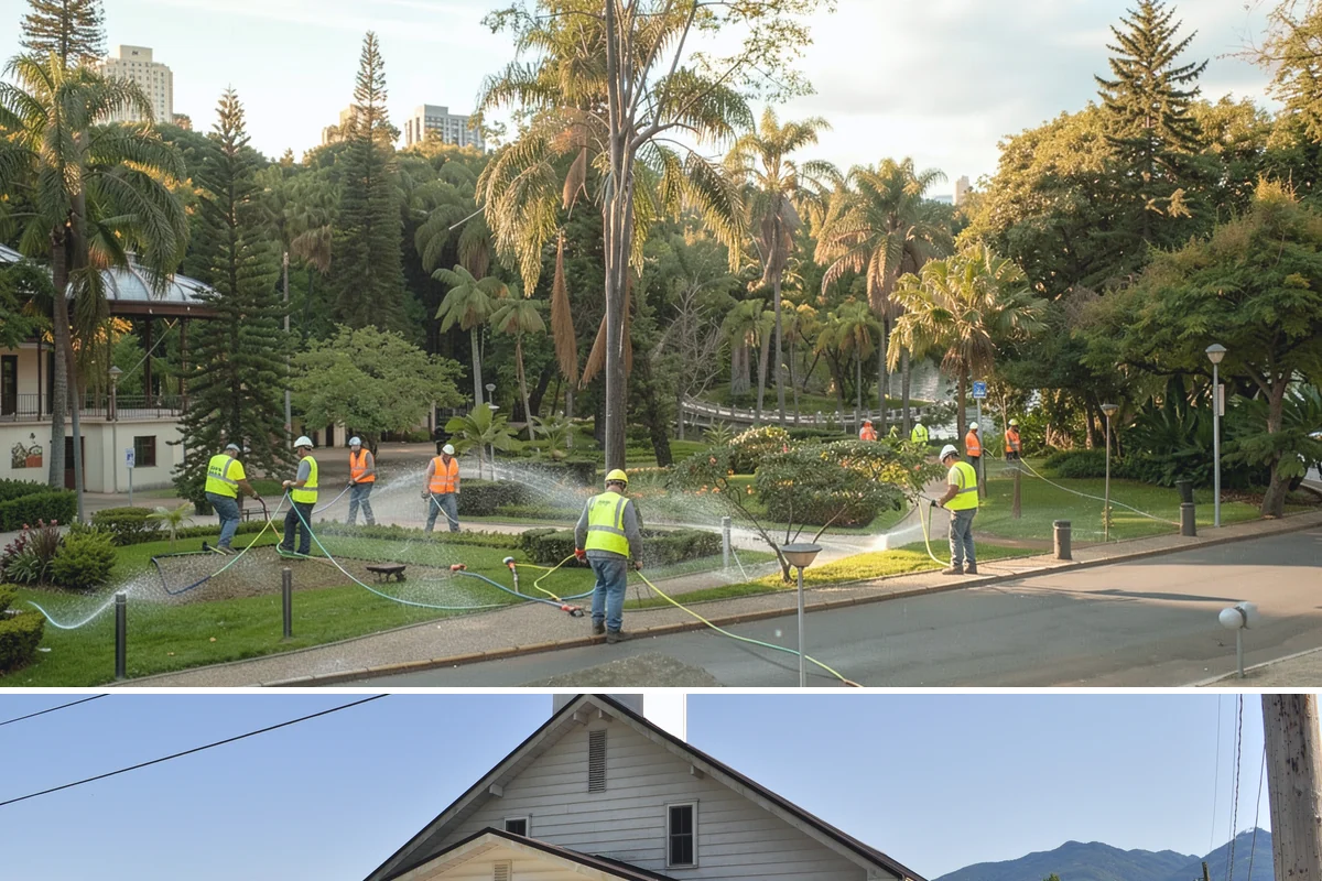 Path Lighting in Concrete, Skagit County, WA - New installs favor dry summer conditions, while maintenance and repairs continue through the darker fall and winter.