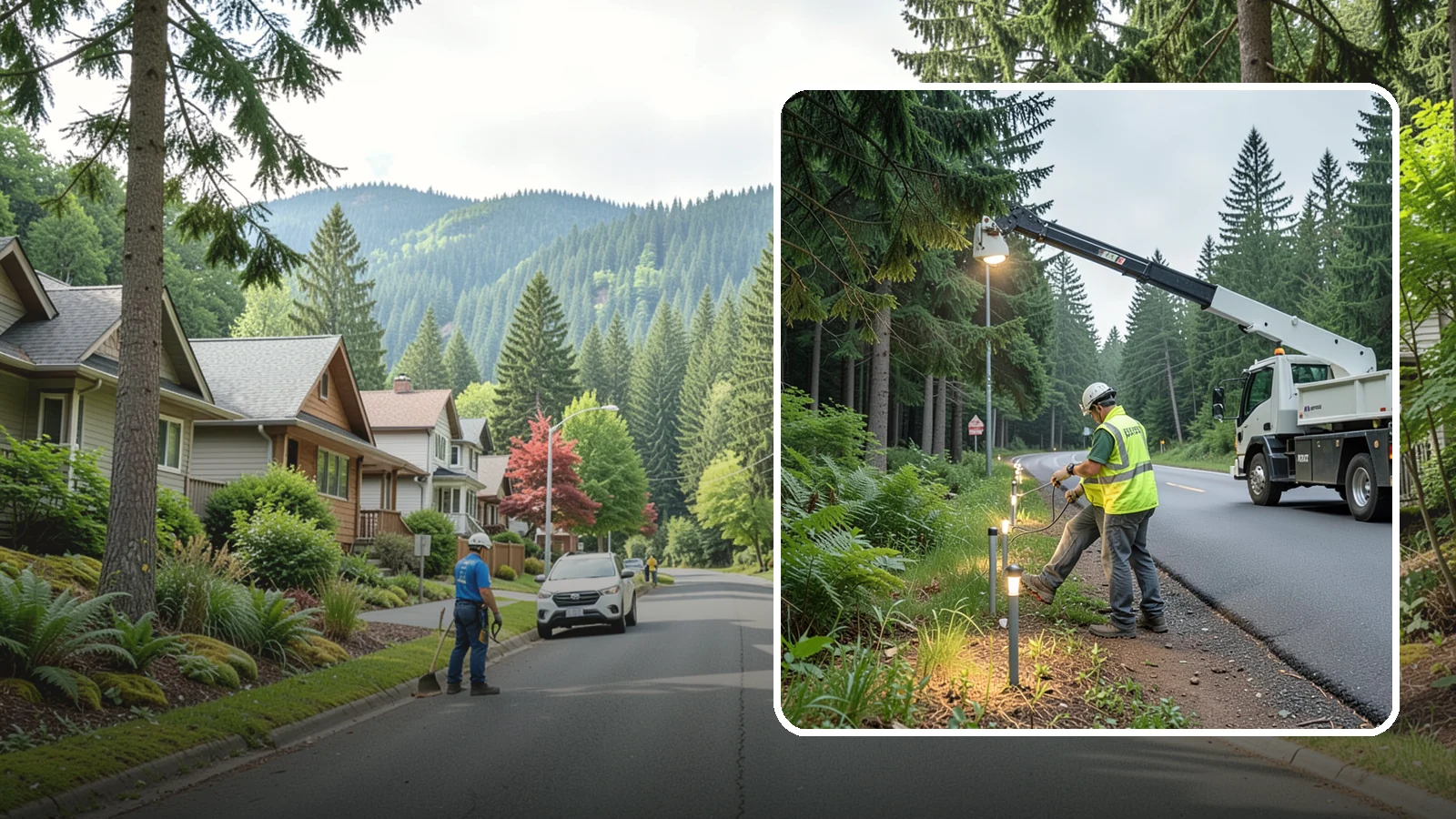 Path Lighting in Darrington, Snohomish County, WA - Installation and maintenance of walkway and trail lighting to keep public paths safe after dark.
